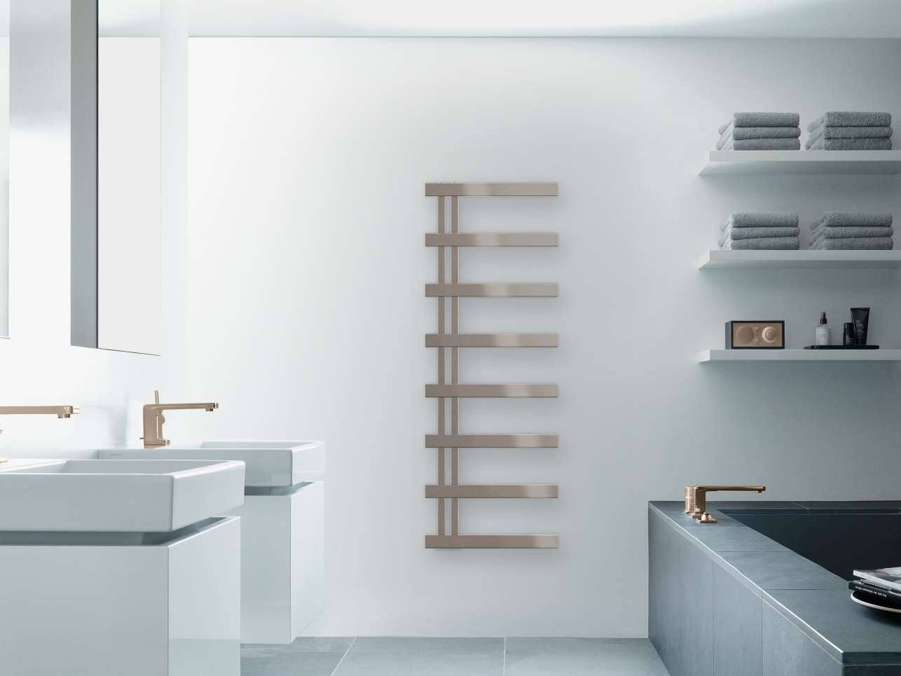 Zehnder Alban - kartáčovaný černý chrom Zehnder Alban v povrchové úpravě kartáčovaný černý chrom