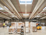 ZIP, radiant ceiling panel, reference, IKEA, Salzgitter, industrial hall, hall, warehouse, production hall