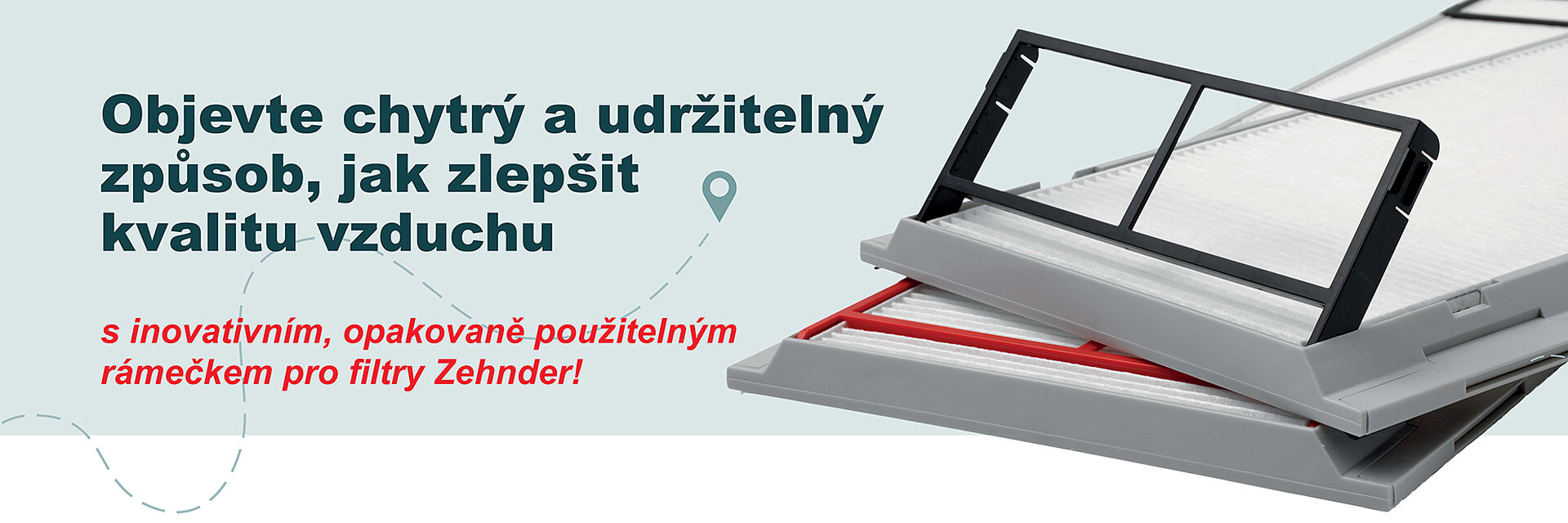 Opakovaně použitelný rámeček filtru Zehnder