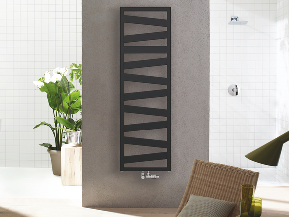 Rendering Zehnder Ribbon Decorative radiator Front view