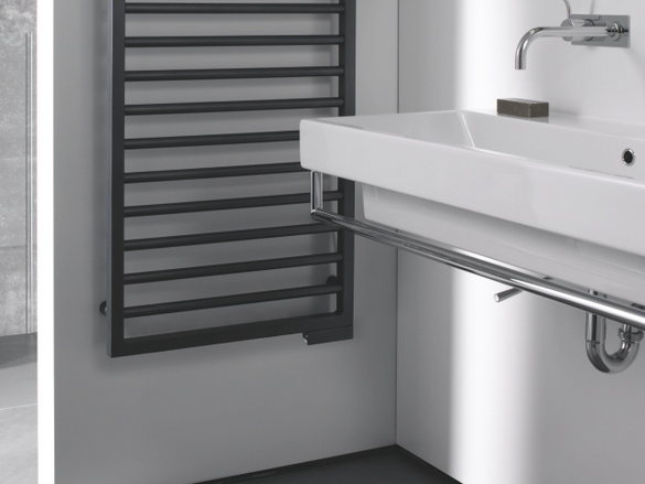 Zehnder Subway vybavený elektrickou topnou tyčí Racy