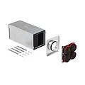 ComfoWell attenuator kit CW220, with end plate DN125 and mounting plate 4x90, RapidLock Connector