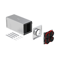 ComfoWell attenuator kit CW220, with end plate DN125 and mounting plate 4x90, RapidLock Connector