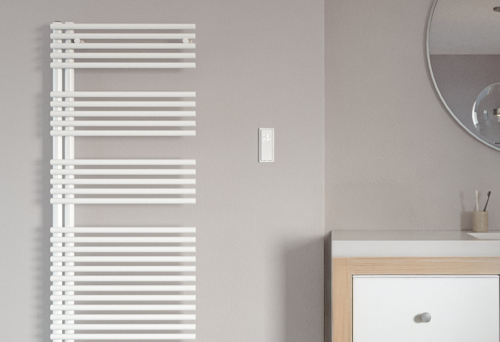 Zehnder-RAD-FormaAsym-150-60_EL_IHC_TrafficWhite_Bathroom_free
