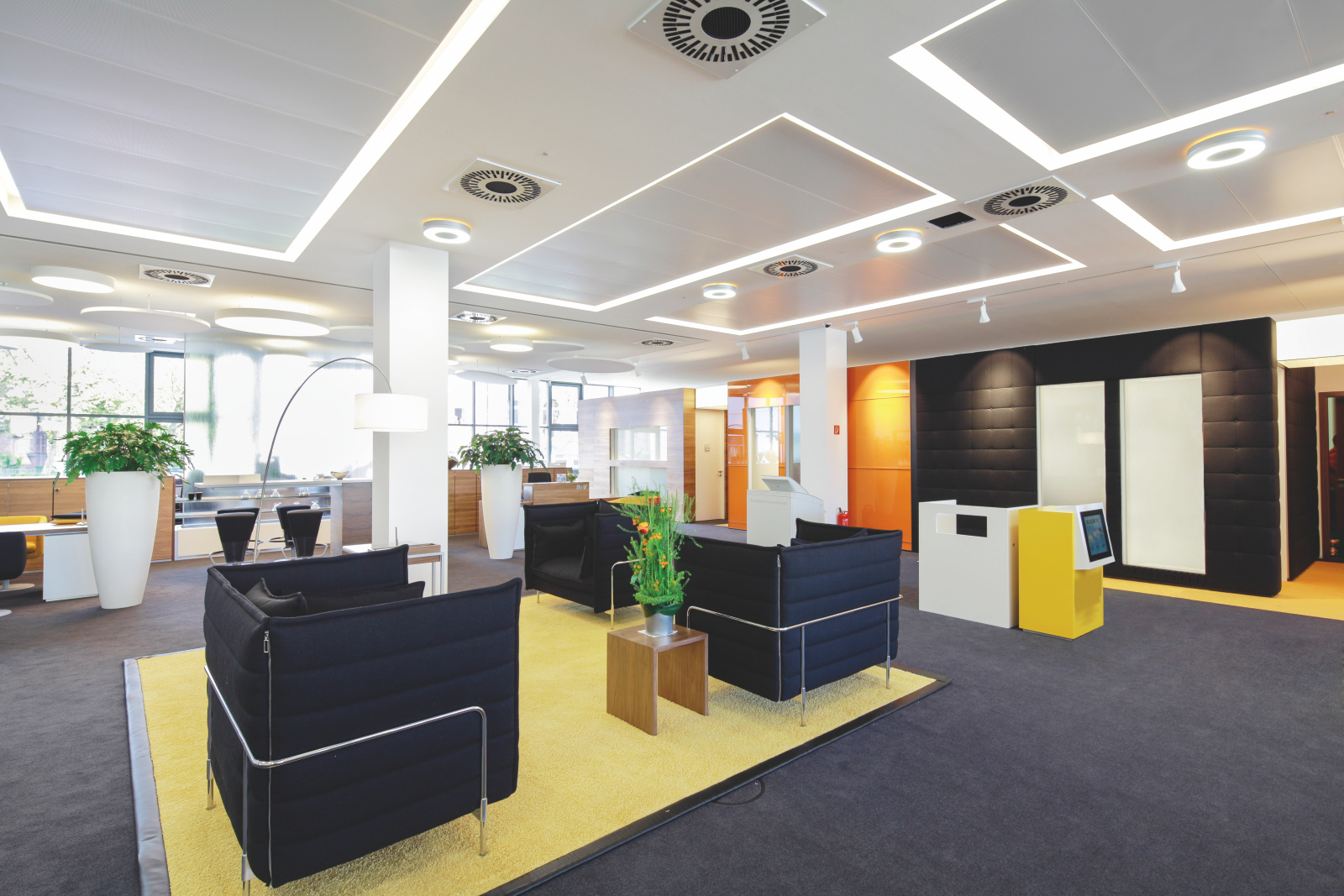 Stropní sálavé panely Zehnder, lokalita Lahr