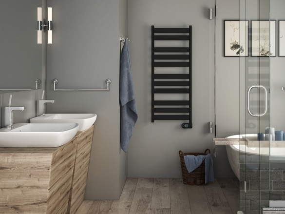 Rendering Zehnder Zeta Decorative radiator Front view