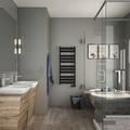 Rendering Zehnder Zeta Decorative radiator Front view