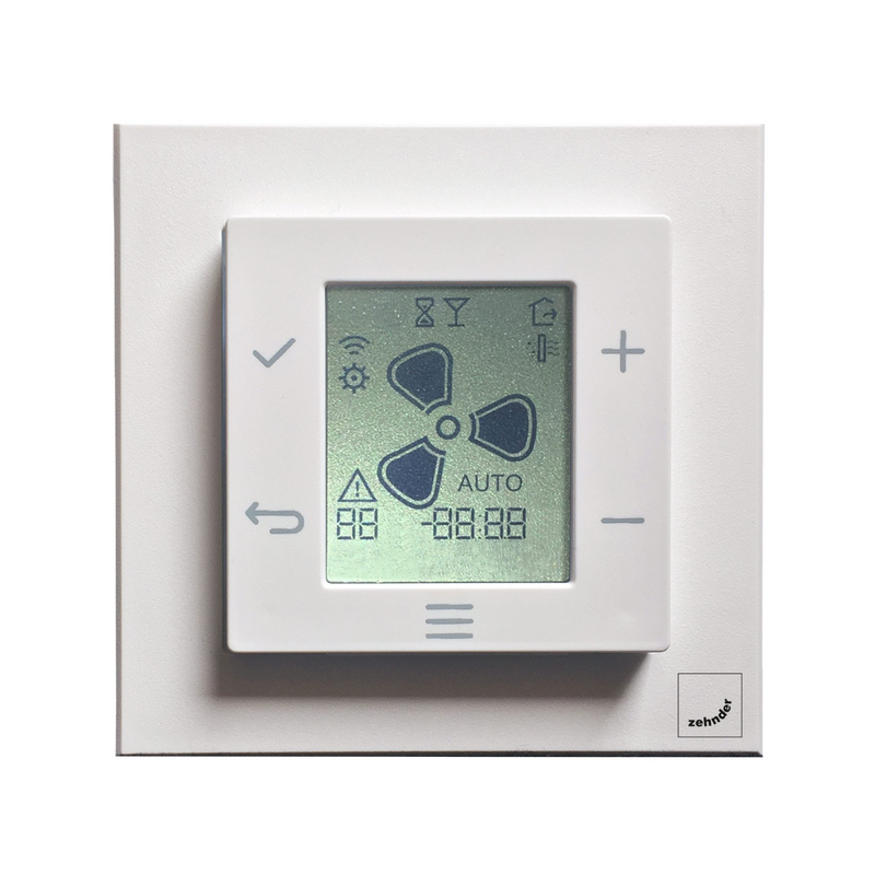 Cut-Out Zehnder EvoSense Comfortable indoor ventilation Front view