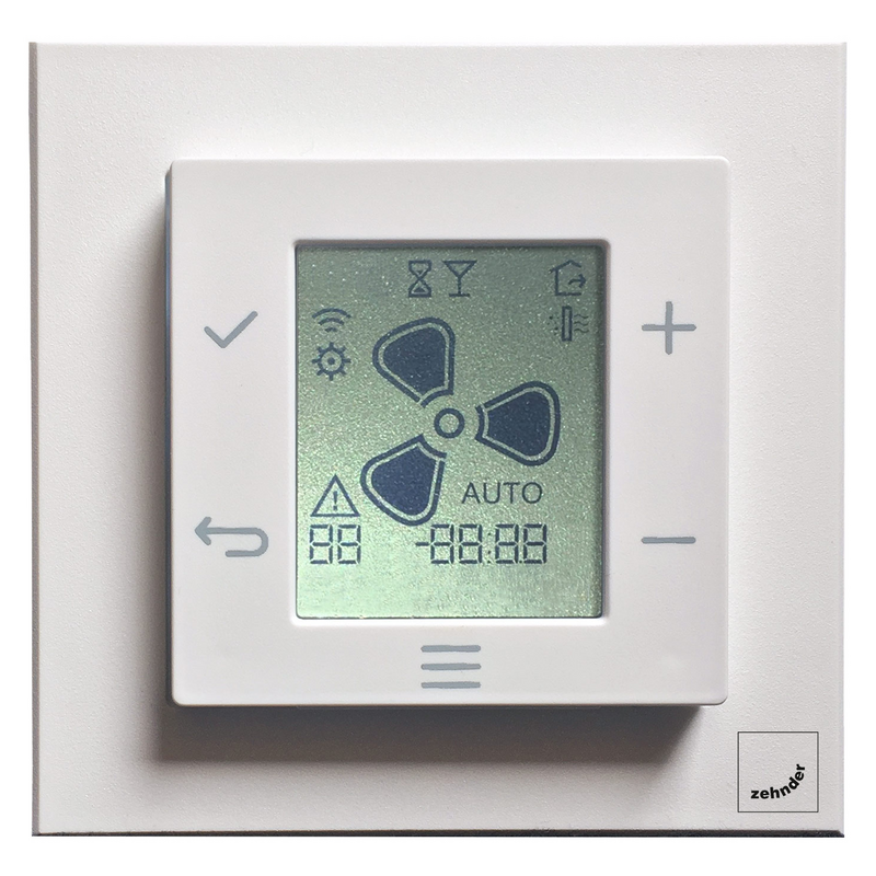 Cut-Out Zehnder EvoSense Comfortable indoor ventilation Front view