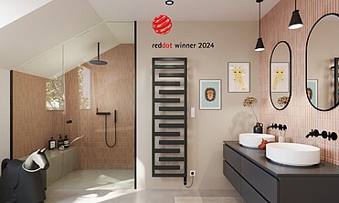 Inovativní radiátor Zehnder Tetris získal prestižní ocenění Red Dot Design Award