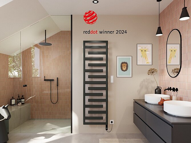 Inovativní radiátor Zehnder Tetris získal prestižní ocenění Red Dot Design Award