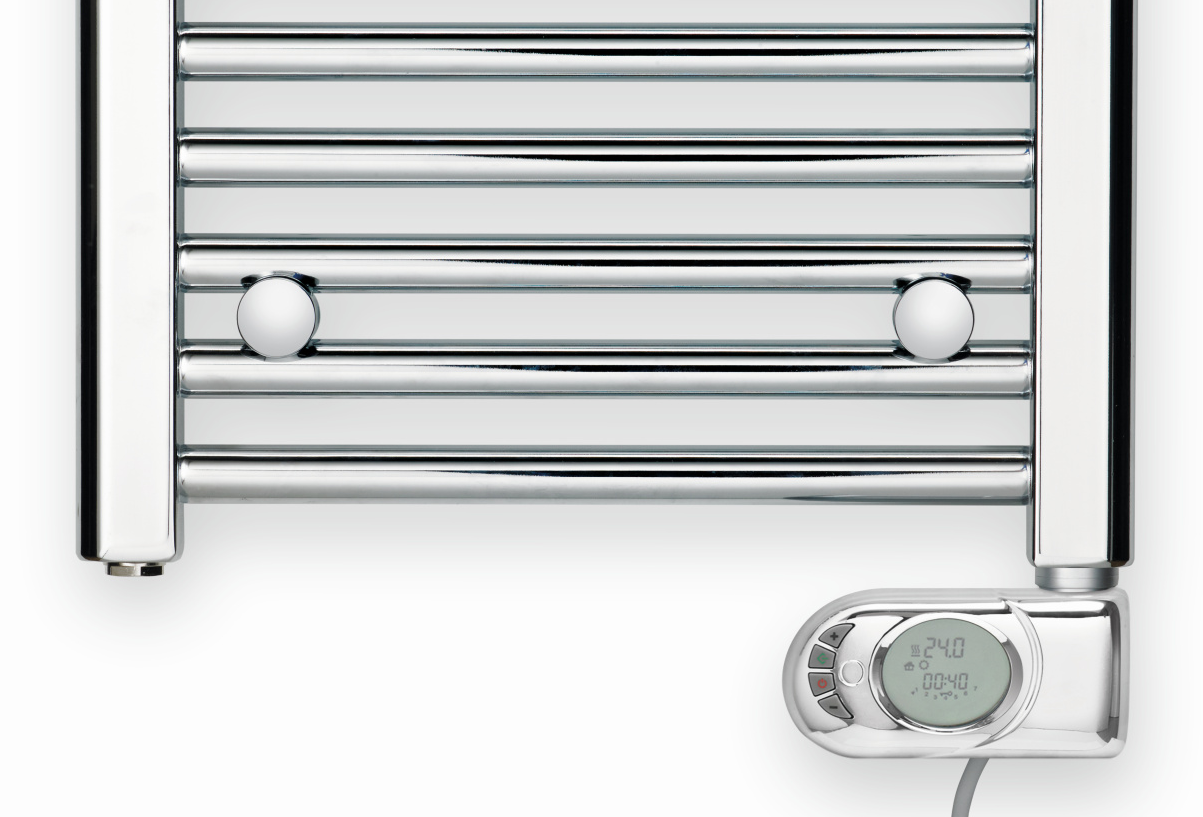 Zehnder Aura s el. topnou tyčí Musa Eco Chromovaný radiátor Zehnder Aura s el. topnou tyčí Musa Eco