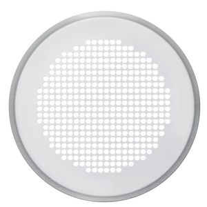 Zehnder_CSY_ComfoGrid DN125 round_Design_grilles_Venezia_CLRF_stainless_steel_round Rendering Zehnder ComfoGrid CLRF/TVA Comfortable indoor ventilation Front view