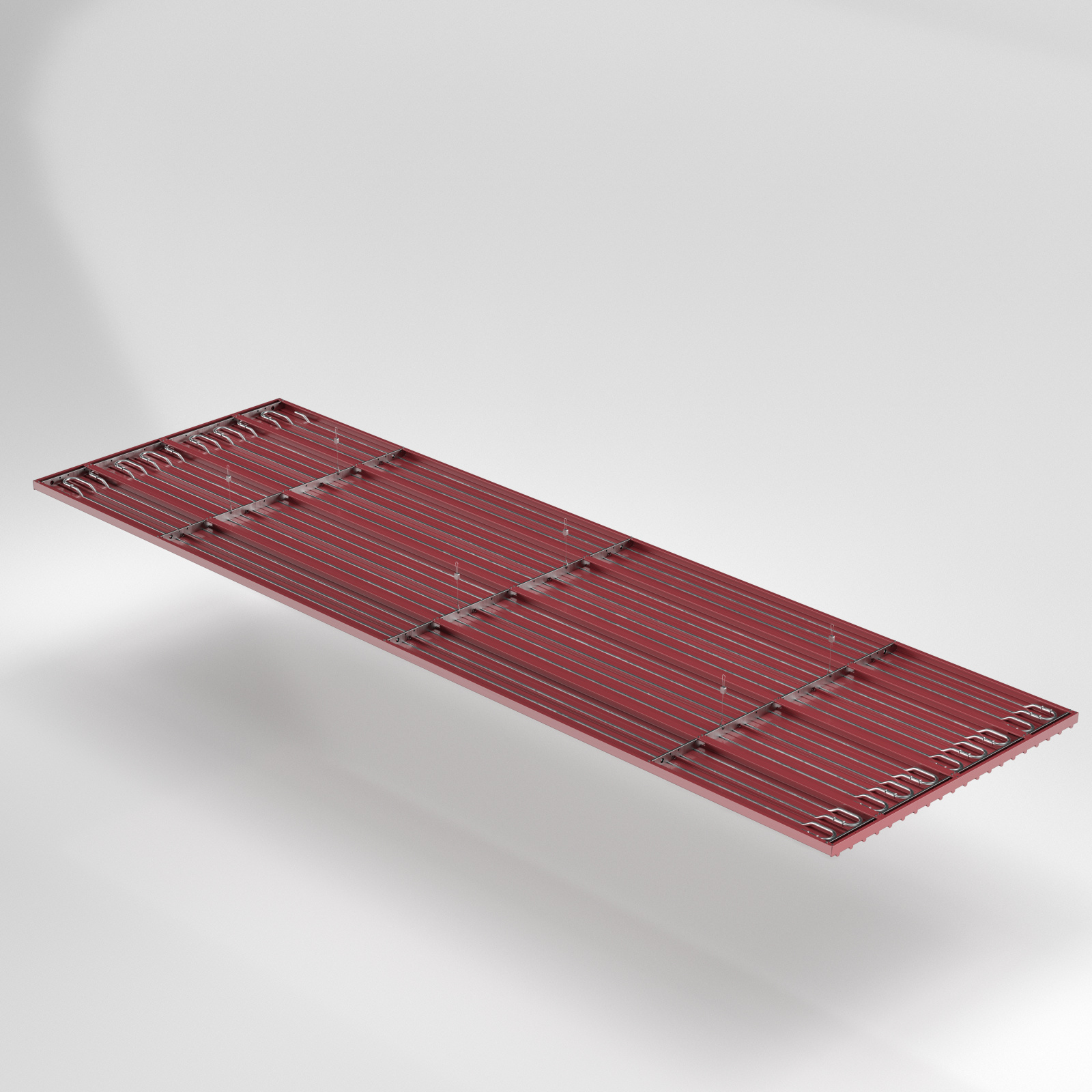 Cut-Out Zehnder ZFP Urban Heating and cooling ceilings Angled view