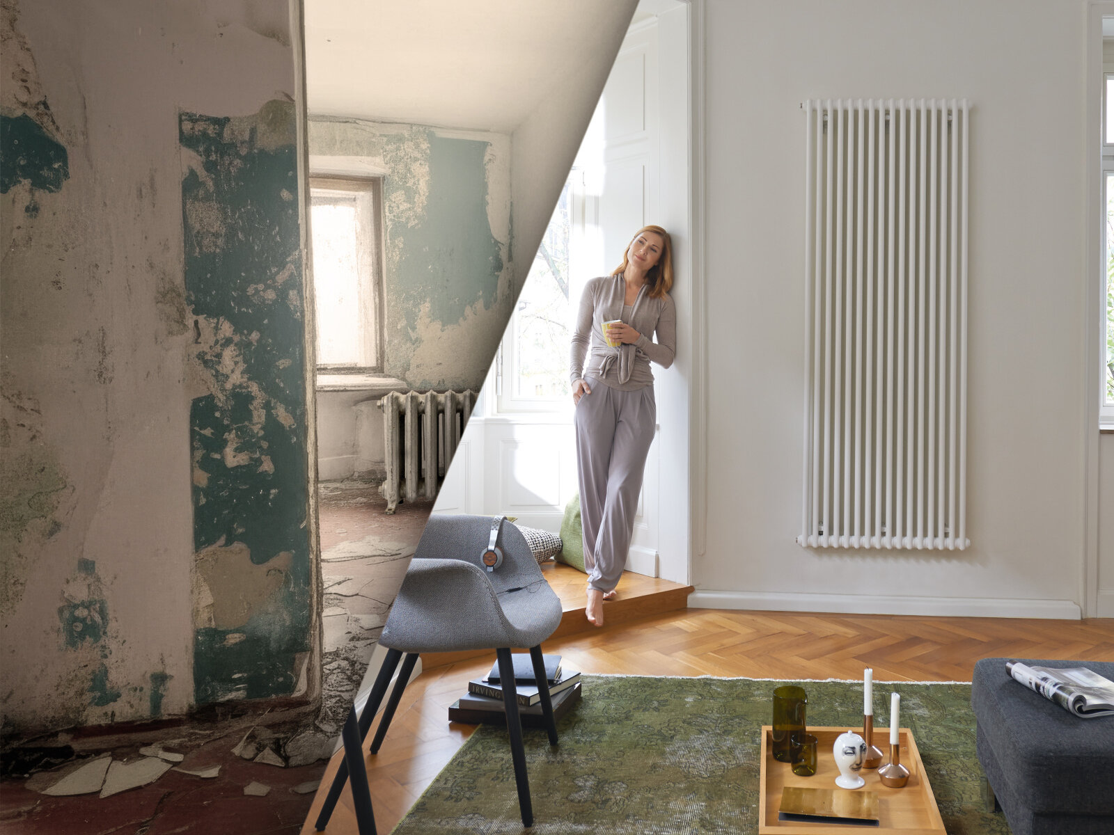 Zehnder Charleston - vhodný pro provoz s tepelným čerpadlem, resp. kompatibilní s nízkoteplotní otopnou soustavou.