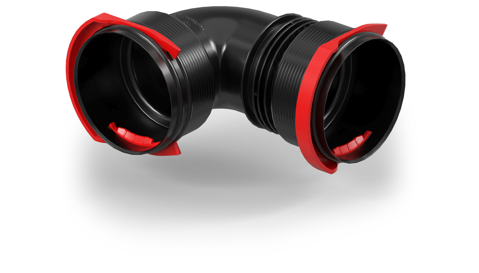 Koleno potrubí s připojením Zehnder RapidLock Zehnder ComfoFit koleno je dostupné také s moderním způsobem připojení Zehnder RapidLock.