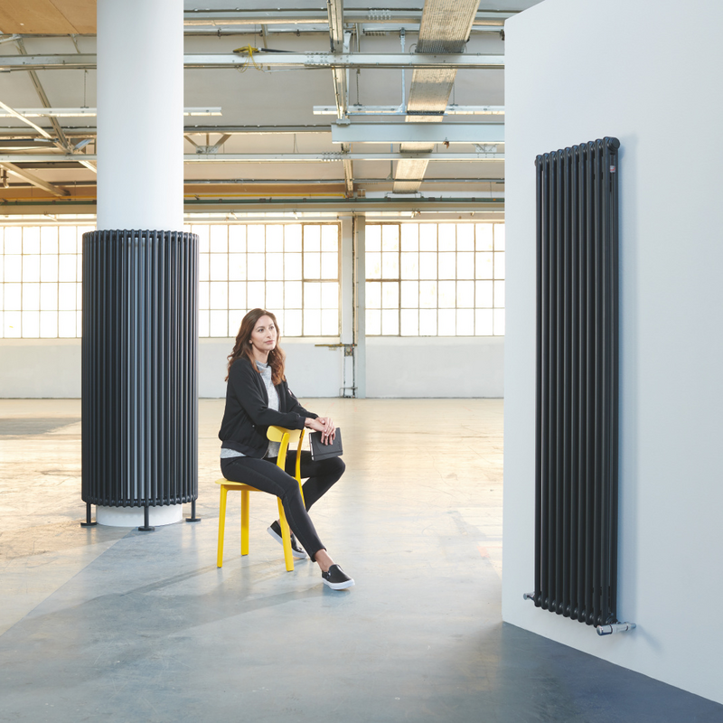 Photograph Zehnder Charleston Electric Decorative radiator Side view