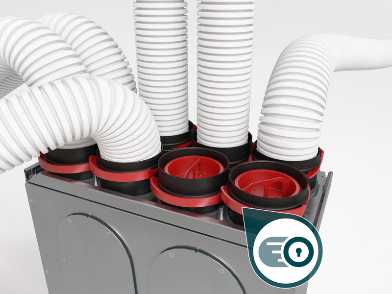 System, Comfo Well, Mounting Plate, Rapid Lock, Tube, CLD Grill, bend with rapid lock,