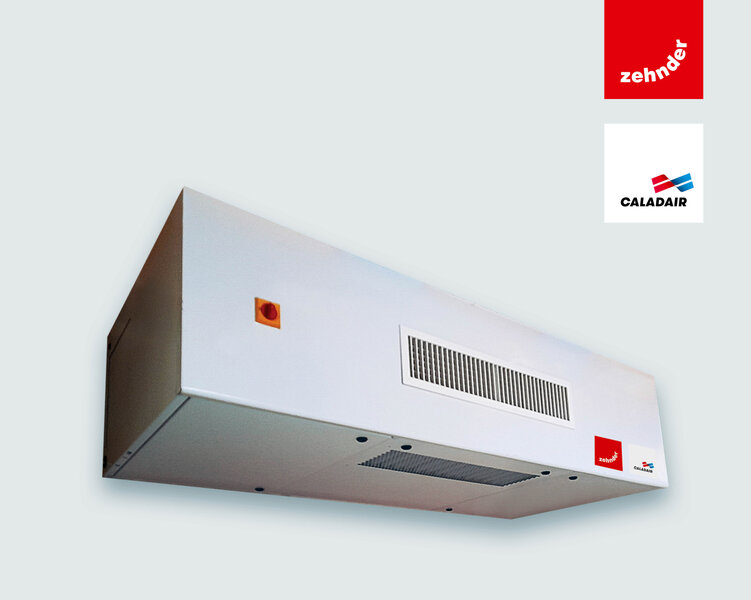 Cut-Out Zehnder Eversky Schoolventilation Comfortable indoor ventilation Angled view