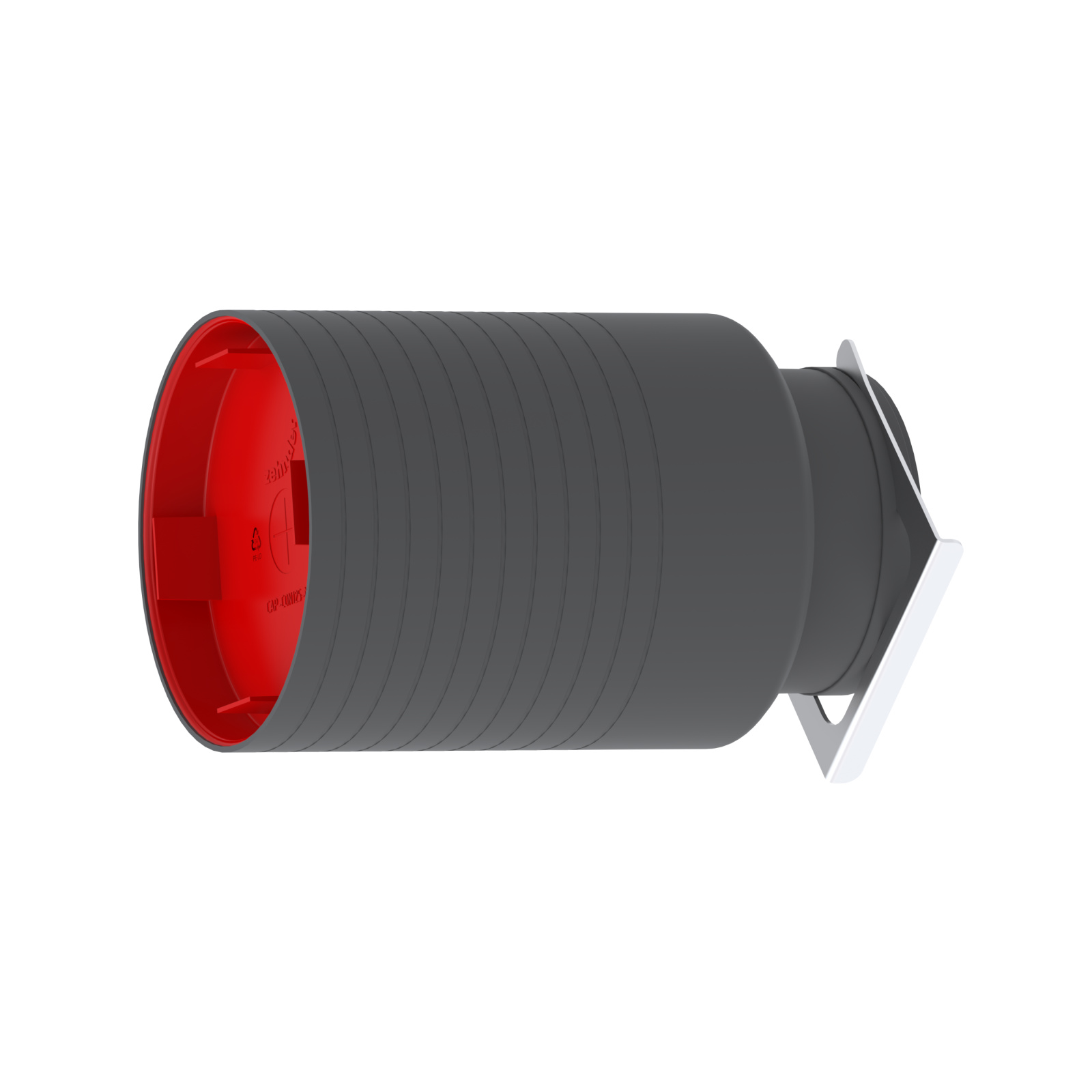 Cut-Out Zehnder ComfoCase TVA-P Comfortable indoor ventilation Angled view