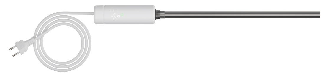 Zehnder_RAD_IHC_White_Cutout_CHPlug_front Cut-Out Immersion Heater Control (IHC) Decorative radiator Front view