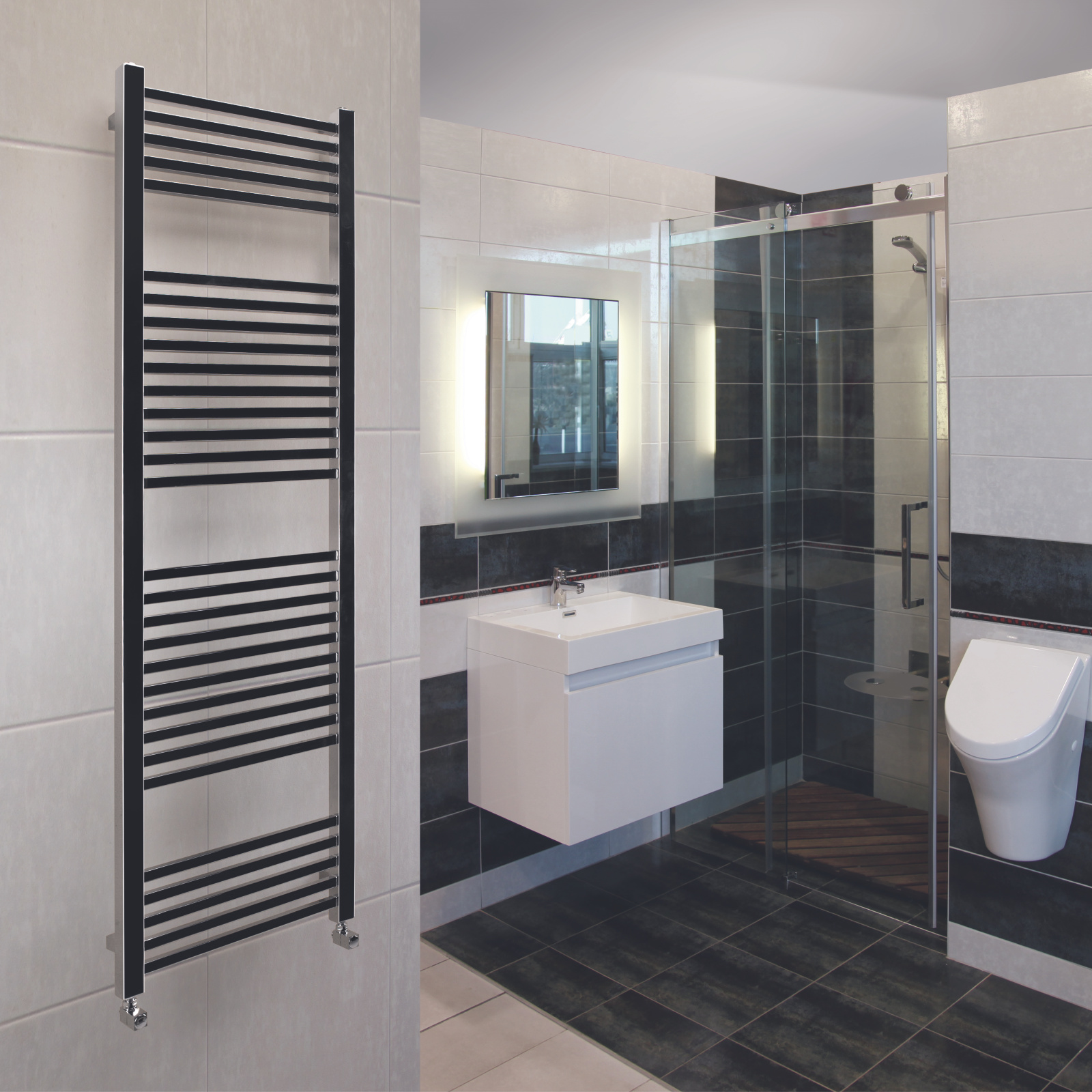 Rendering Impa Decorative radiator Side view