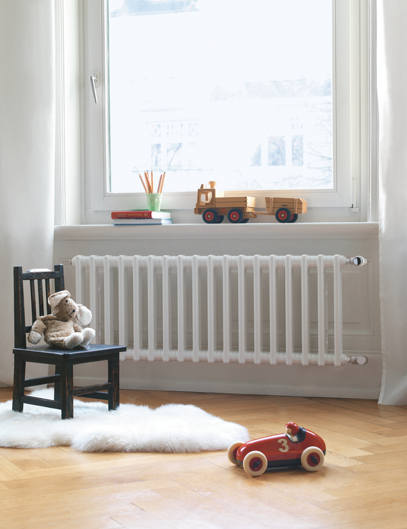 Rendering Zehnder Charleston Clinic Decorative radiator Front view