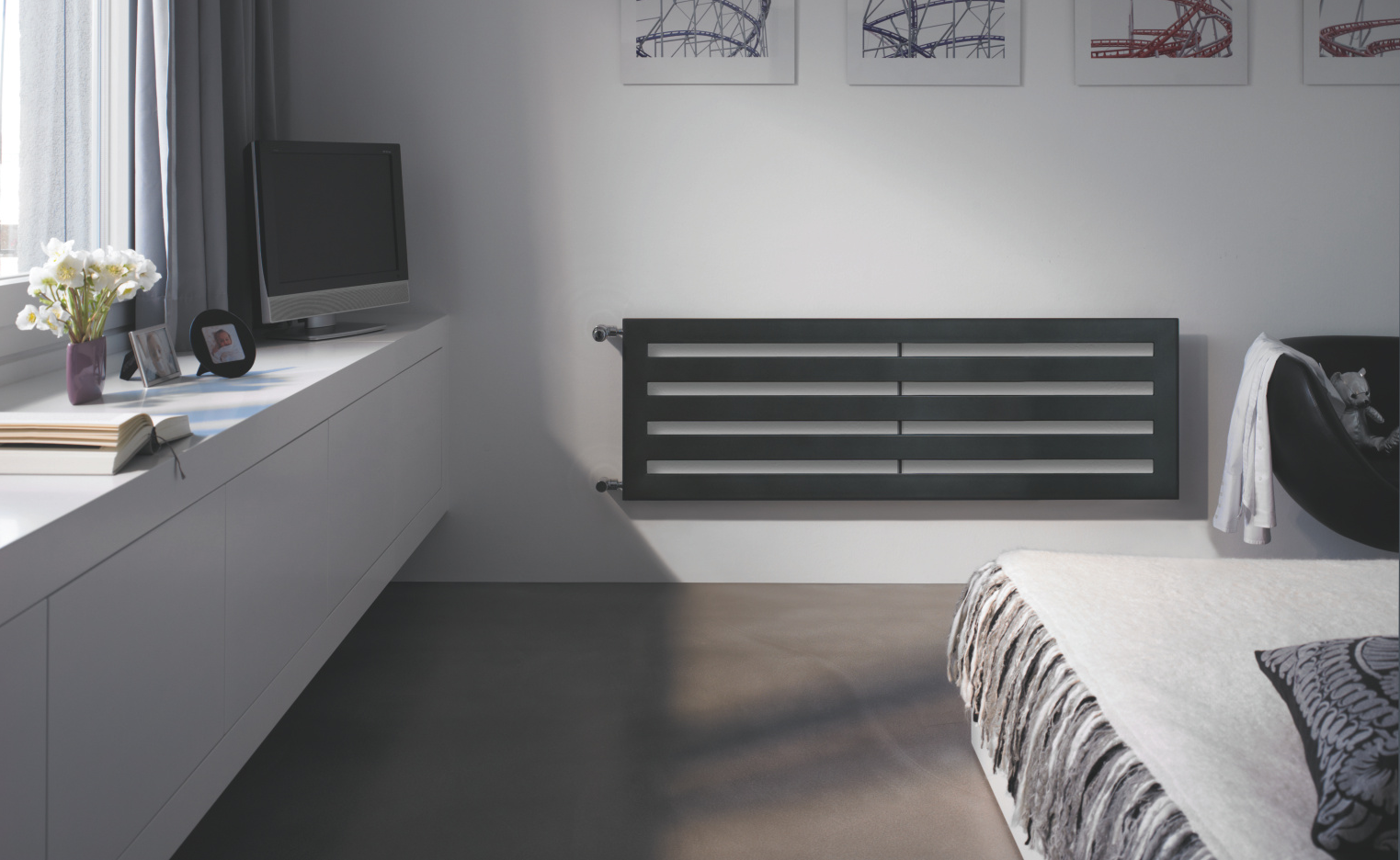 Rendering Zehnder Metropolitan Decorative radiator Front view