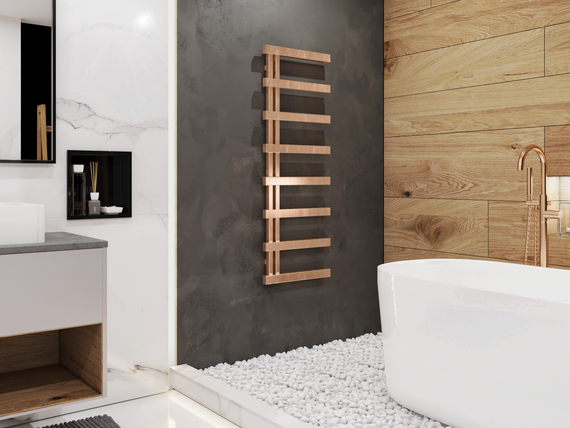 Zehnder Alban v povrchové úpravě kartáčovaný bronz