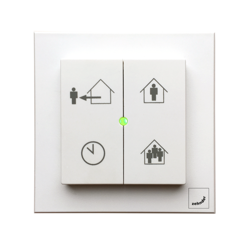 Cut-Out Zehnder EvoSwitch Comfortable indoor ventilation Front view
