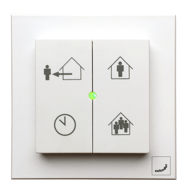 Cut-Out Zehnder EvoSwitch Comfortable indoor ventilation Front view