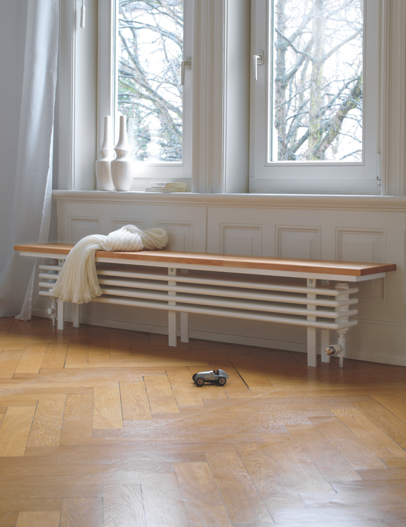  Zehnder Radiator Bench Decorative radiator Front view