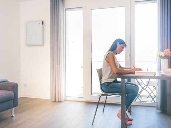 Decentrální větrací jednotka Zehnder ComfoAir 70 pro větrání jednotlivých místností