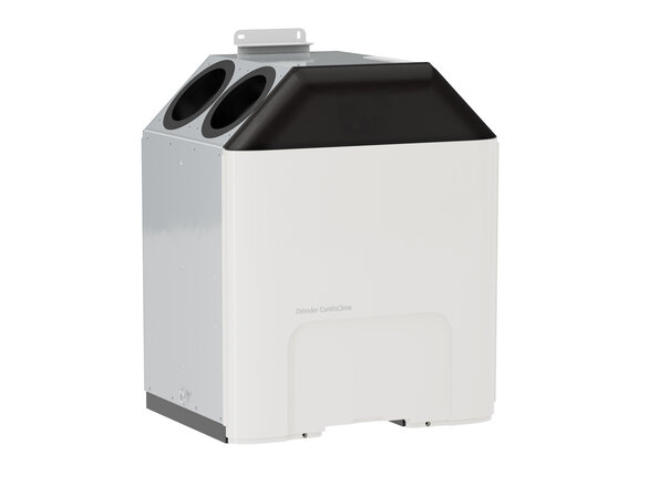 Cut-Out Zehnder ComfoClime Q Comfortable indoor ventilation Angled view