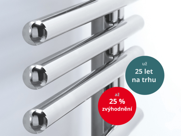 Zehnder Yucca Asym - oslavte výročí radiátoru s až 25 % cenovým zvýhodněním