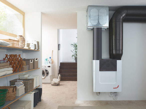 Rendering Zehnder ComfoPipe Compact Comfortable indoor ventilation