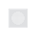ComfoGrid Torino square decorative grille, extract air, DN125, 160 mm x 160 mm, white, RAL9016, including filter