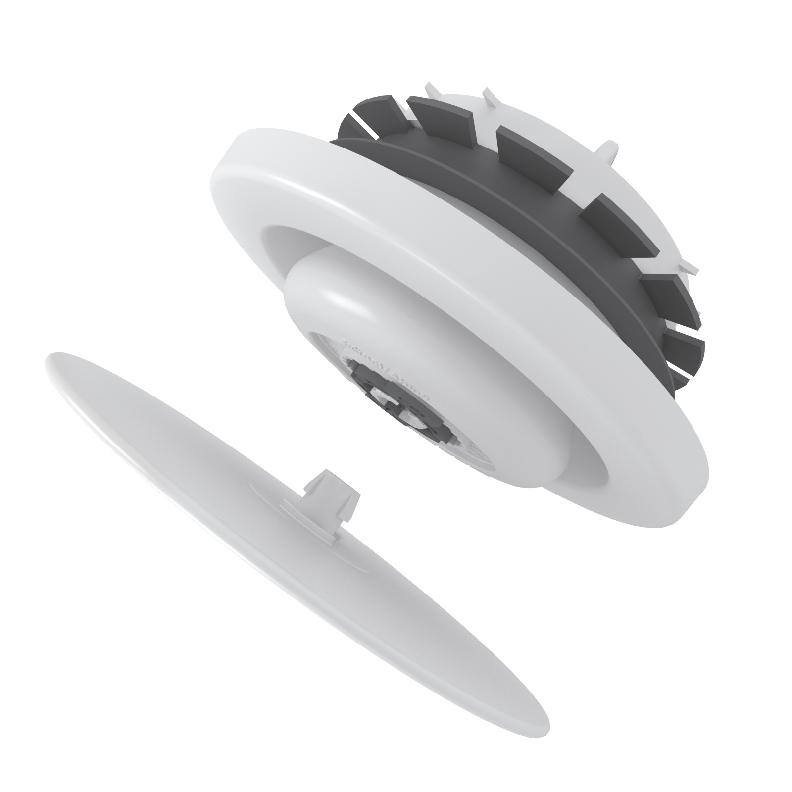 Cut-Out Zehnder ComfoValve Luna E125 Comfortable indoor ventilation Front view