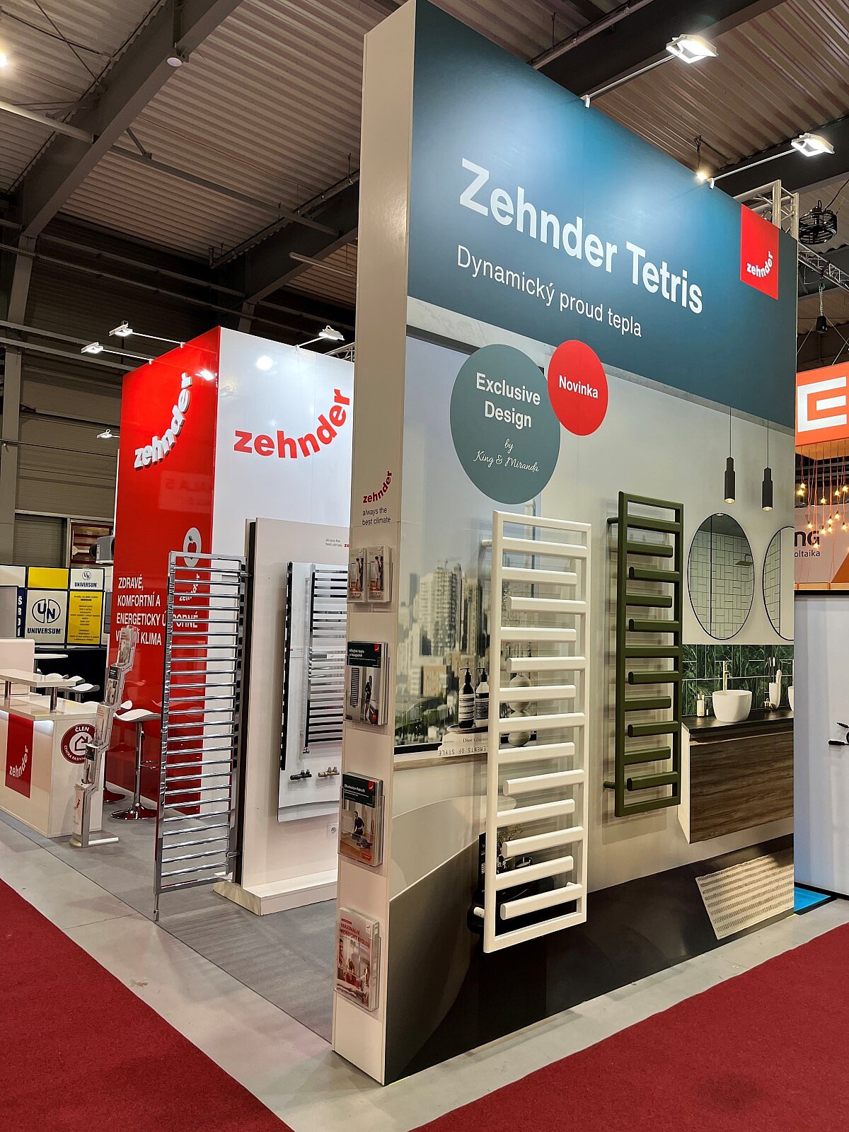 Prezentace Zehnder na veletrhu - designové radiátory