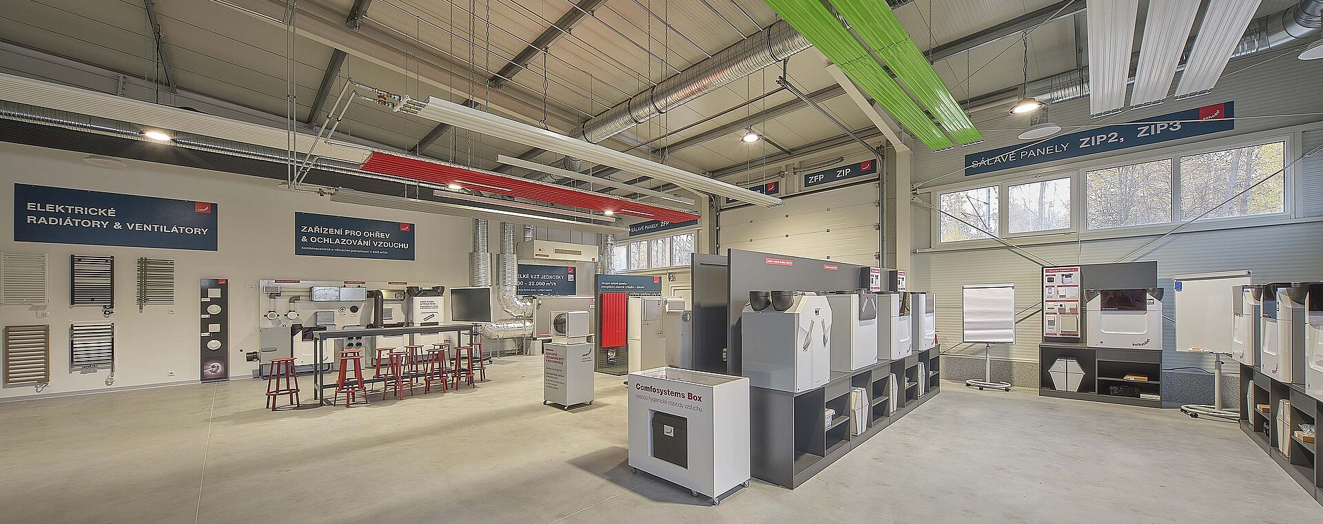 Moderní předváděcí a školicí centrum Zehnder Climate Center