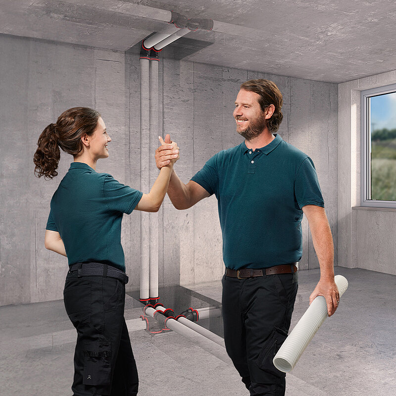 Zehnder RapidLock - moderní způsob spojení rozvodů vzduchu.