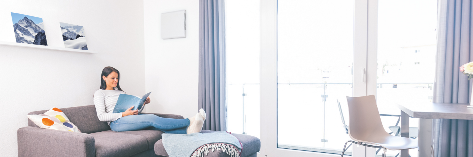 Rendering Zehnder ComfoSpot 50 Comfortable indoor ventilation 