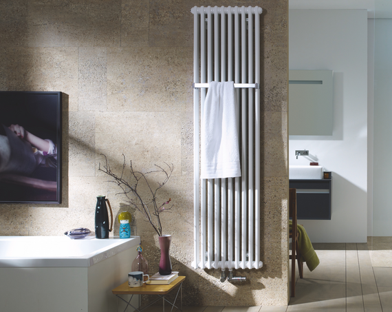 Rendering Zehnder Charleston Bar Decorative radiator Front view