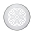 stainless steel, Design-Grille Sans soucis, CLRF, TVA, wall integration, ceiling, round