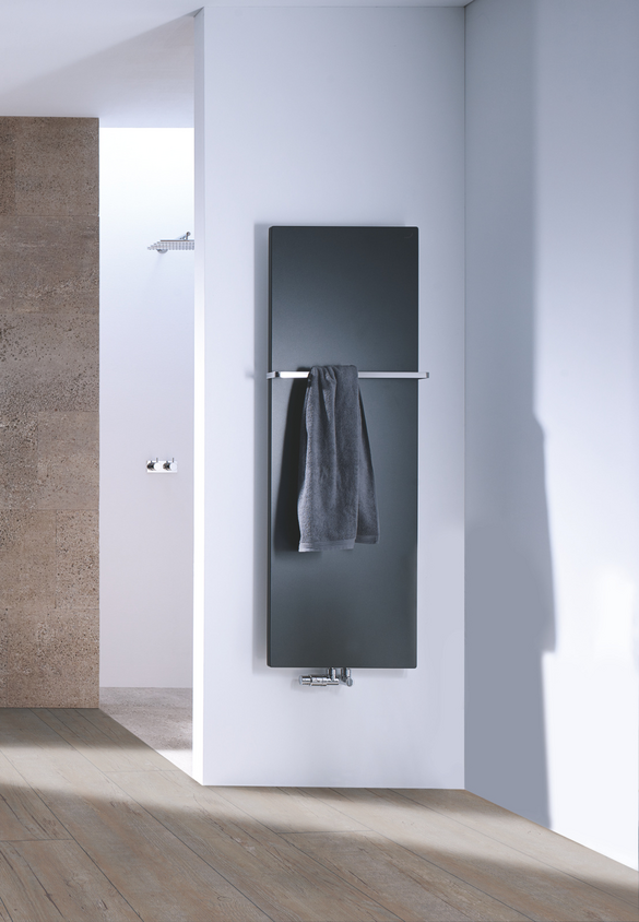 Rendering Zehnder Fina Lean Bar Decorative radiator Front view