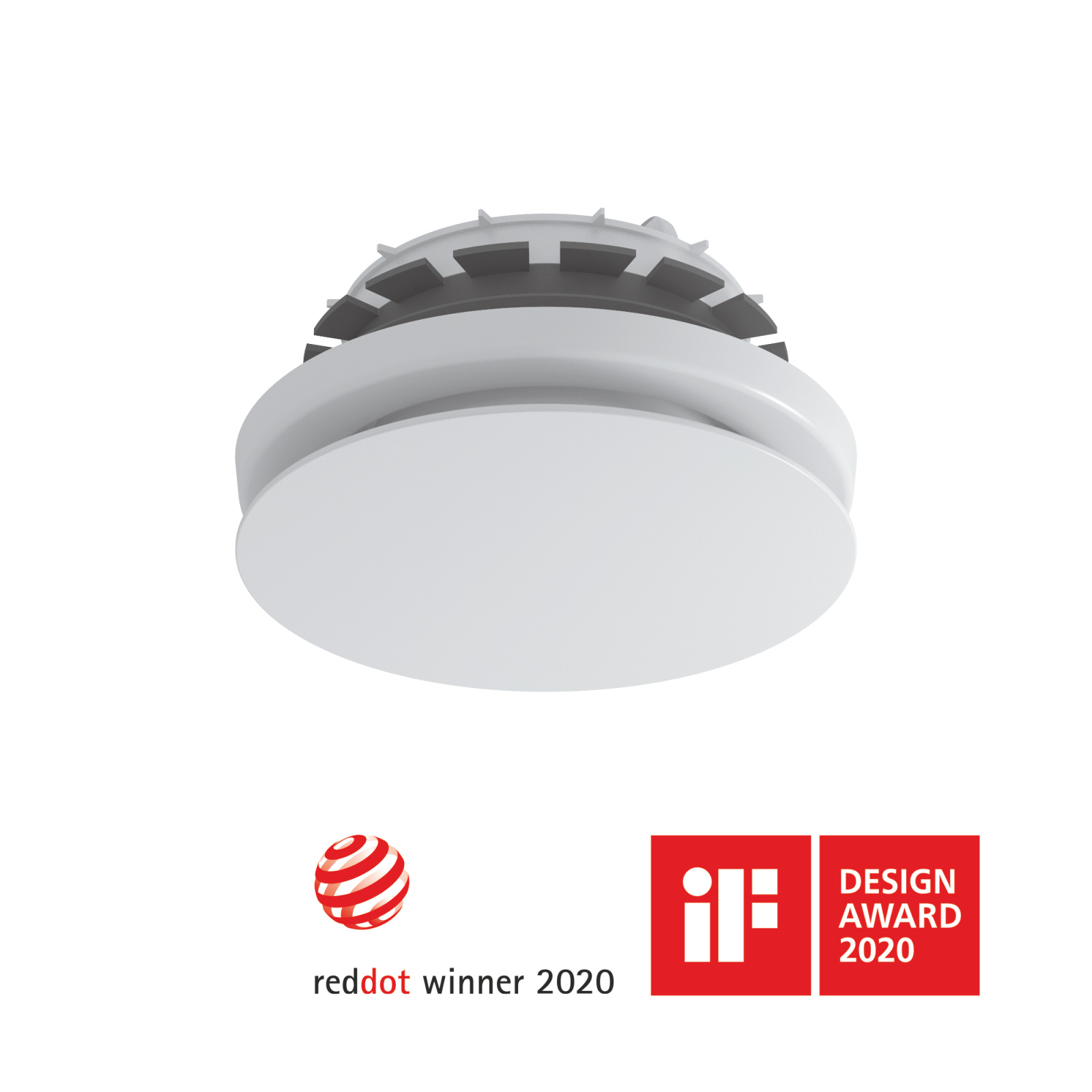 Cut-Out Zehnder ComfoValve Luna E125 Comfortable indoor ventilation Angled view